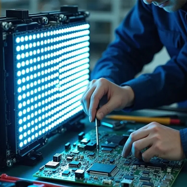 Kỹ thuật viên sửa chữa LED