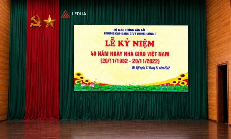 Lắp đặt màn hình LED P3_Cao đẳng GTVT TW(14,38m2) Lắp đặt màn hình LED P3_Cao đẳng GTVT TW(14,38m2)