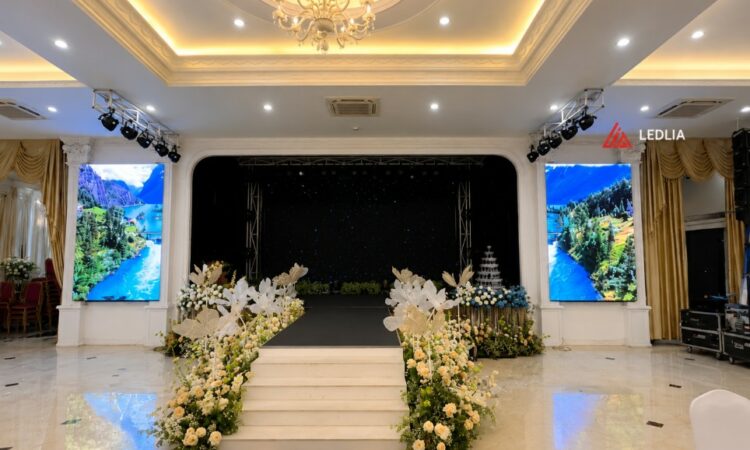 Dự án lắp đặt màn hình LED P3 Indoor tại Nhà hàng Ruby, TP. Thái Bình